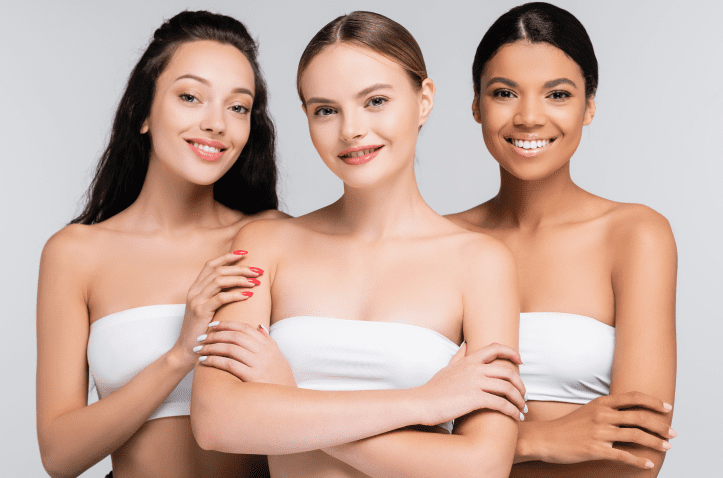 happy-multiethnic-women-with-bare-shoulders-in-top-2023-11-27-04-54-10-utc Breast Enhancement in Charleston County, SC